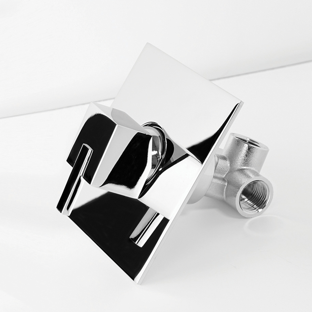 Torneira de Duche de Encastrar 1 Via CUBIC Cromada - AIDIA - 5606240209903