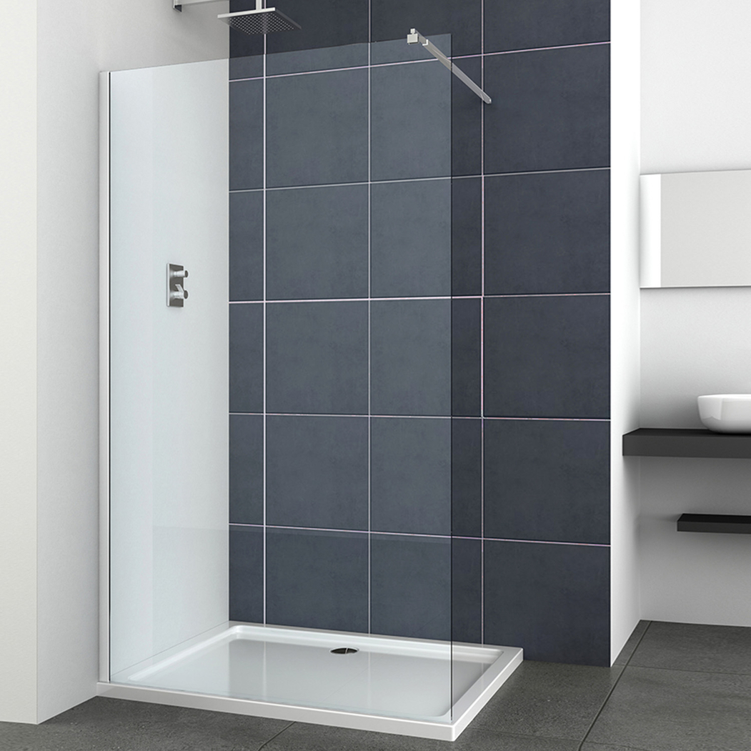 Painel de Duche 6mm 90x195cm AIDIA OPEN Cromado - AIDIA - 5606240210244