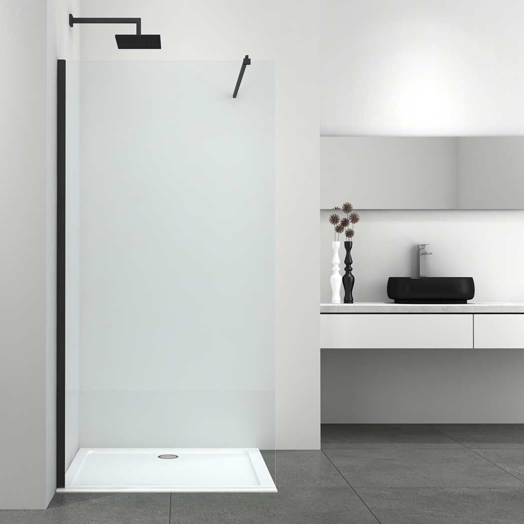 Painel de Duche 6mm 120x195cm AIDIA OPEN Preto - AIDIA - 5606240224296