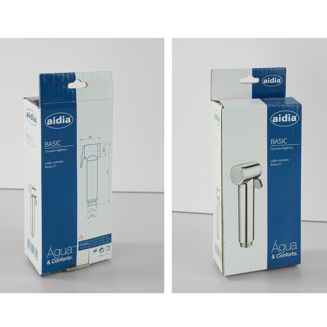 Chuveiro Higiénico BASIC Cromado - AIDIA - 5606240169719