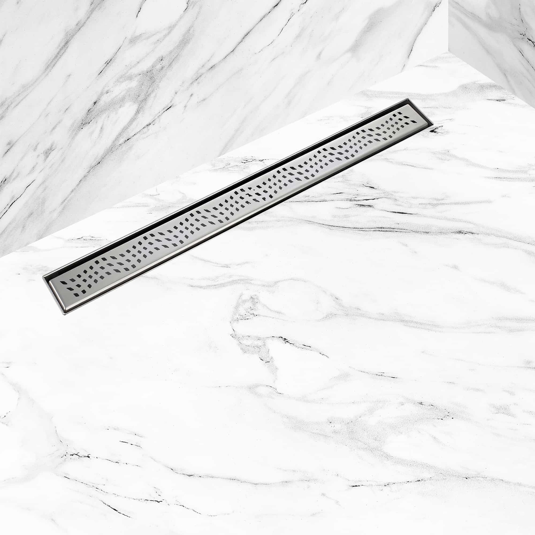 Calha de Duche Completa c/ Grelha BUBBLE 50x800 ø50 - AIDIA - 5606240231836