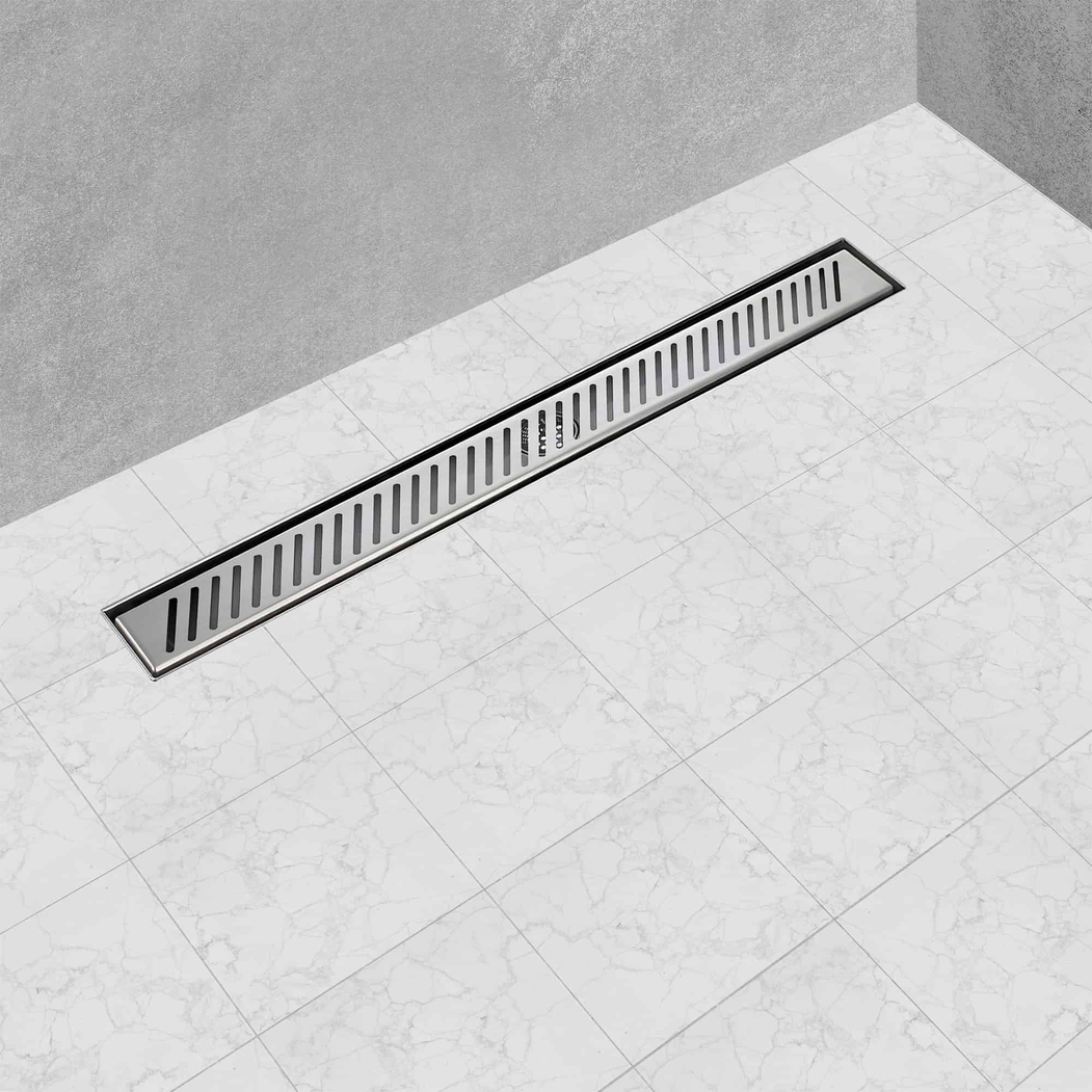 Calha de Duche Completa c/ Grelha LINEA 50x600 ø50 - AIDIA - 5606240231867