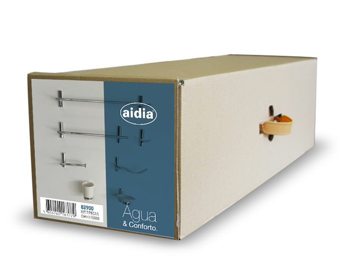 Conjunto 7 Peças Série 83900 Cromado - AIDIA - 5606240163779