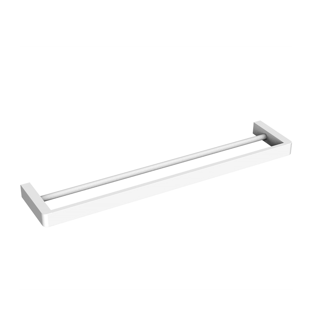 Toalheiro de Barra Duplo Série 811200 Branco - AIDIA - 5606240198115