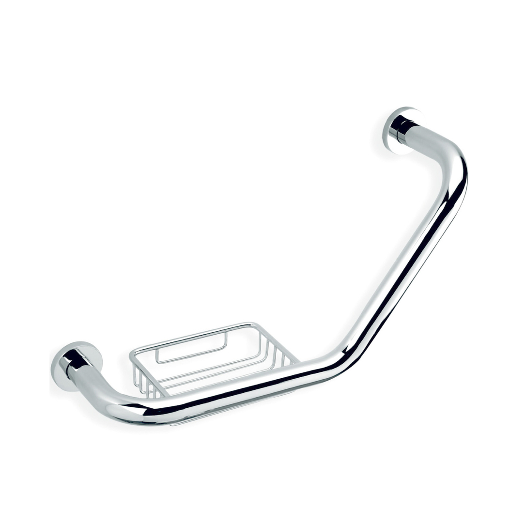 Barra de Apoio Ângular c/ Saboneteira - AIDIA - 5606240034758