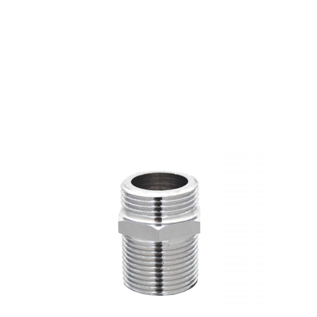 Casquilho Duplo Cromado 1/2’’ x 1/2’’ - MEW - 5606240188499