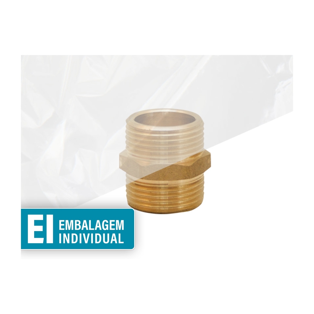 Casquilho Duplo Latão M/M ¼