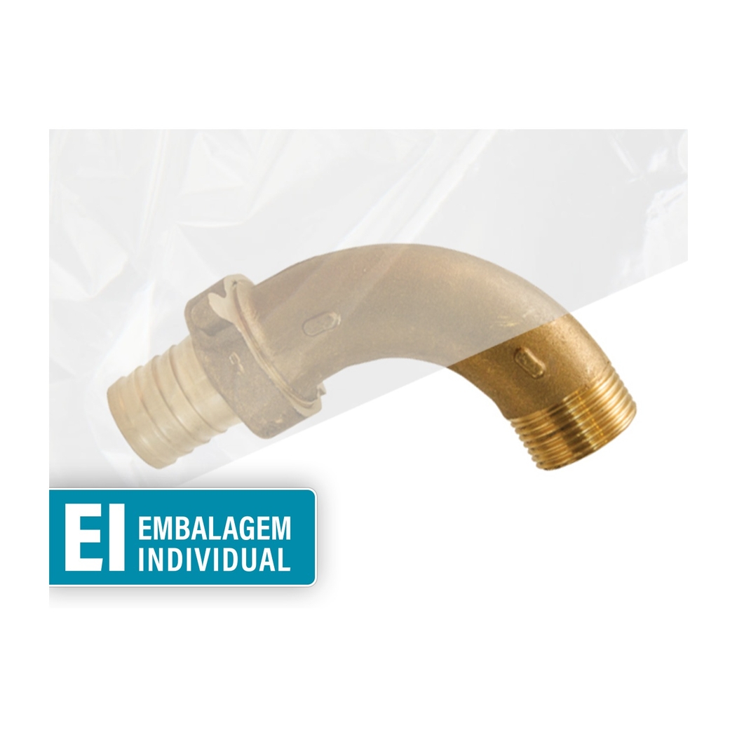 Curva Latão c/ Junção 1