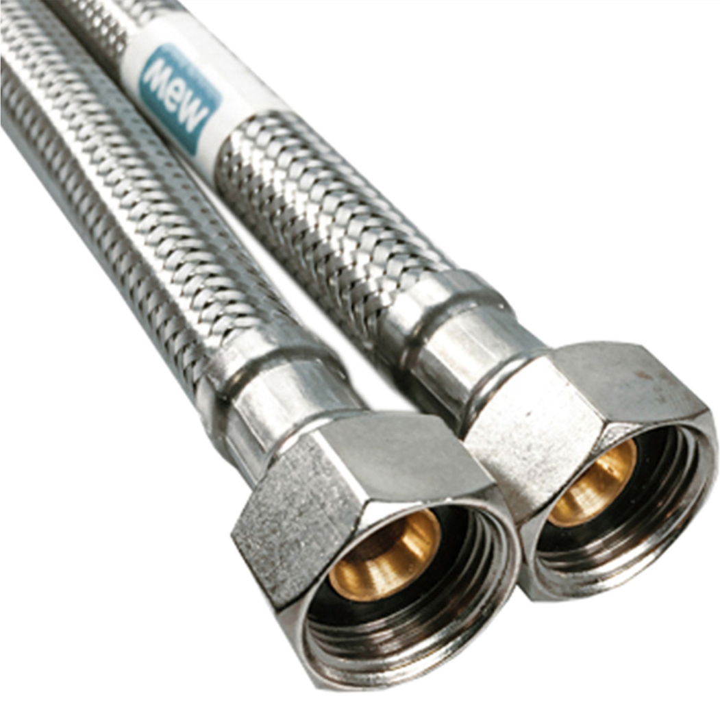 Ligação Malha Aço F/F 1/2’’x1/2’’ 15 cm - MEW - 5606240017393