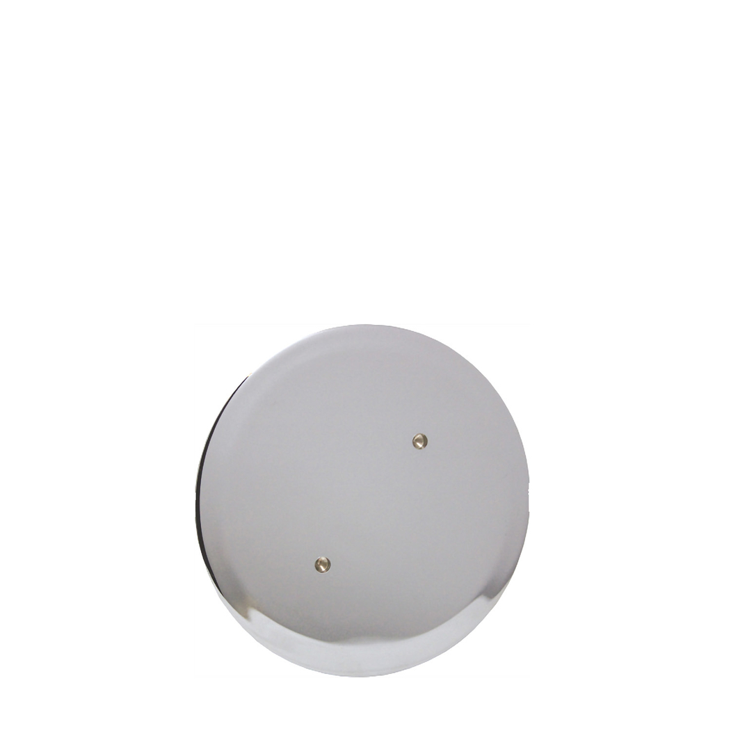 Tampa Sifão Cromada Aba Larga c/ Aro PVC 90 - MEW - 5606240232079