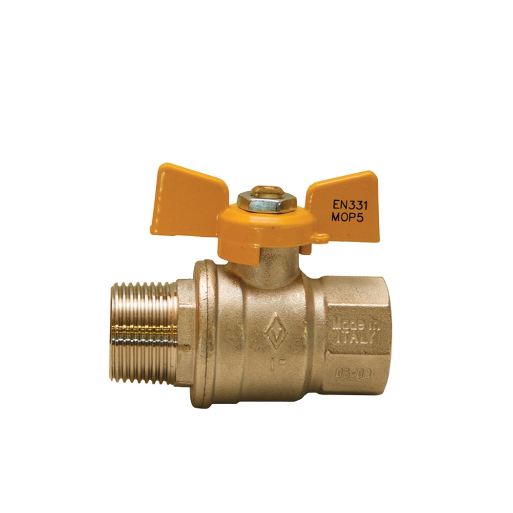 Válvula de Esfera Borboleta M/F ½