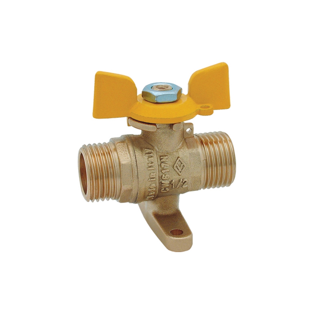 Válvula de Esfera Borboleta com Base M/M ½