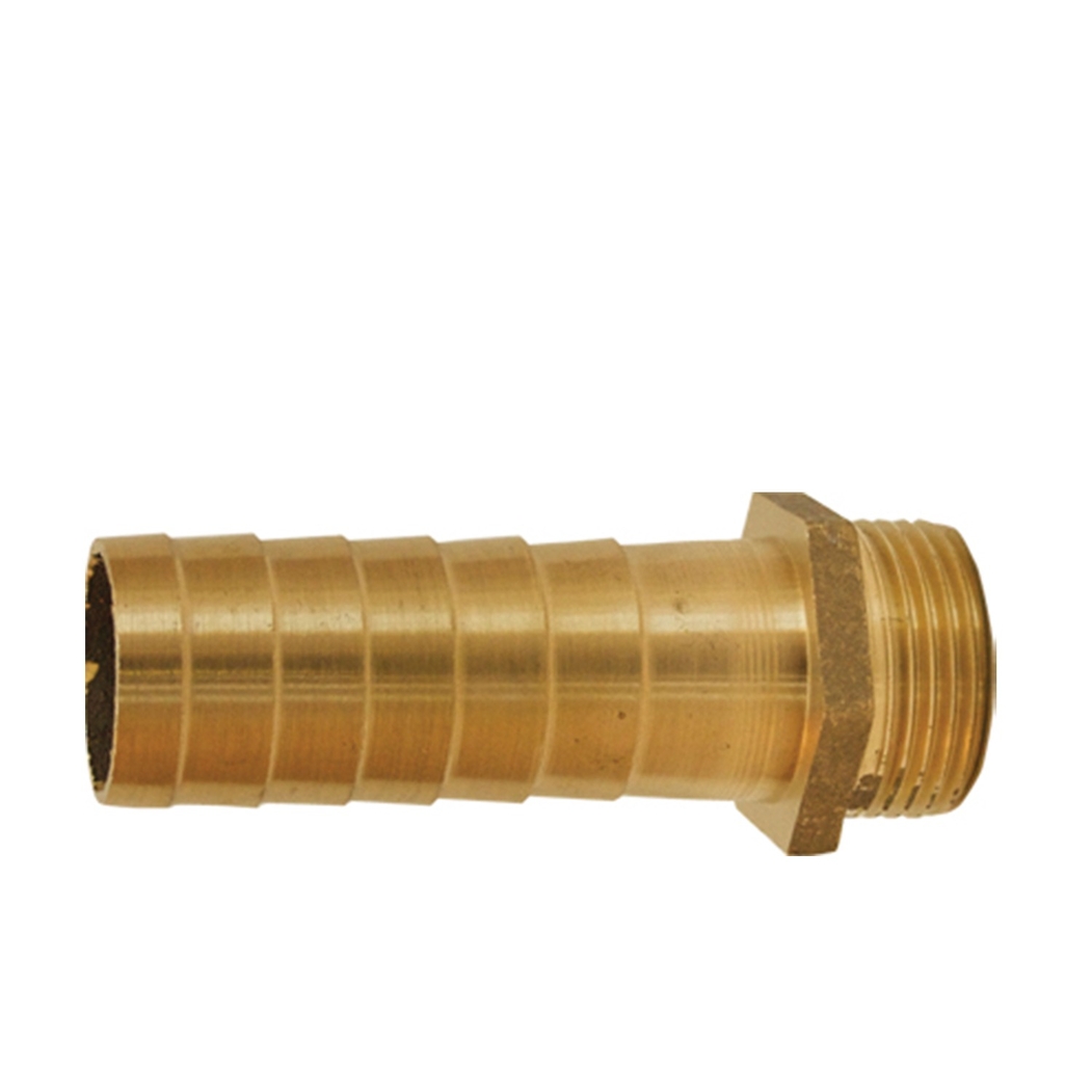 Canhão Latão Macho Longo p/ Plástico 1