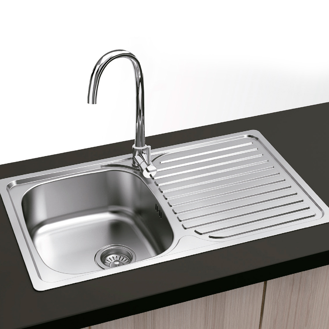 Banca de Cozinha VIENA Cromada 80x48cm - 8435183134624