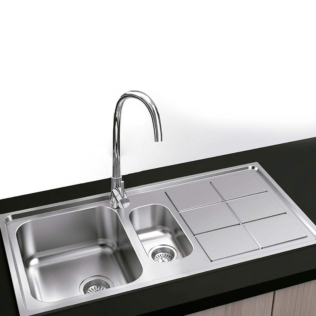 Banca de Cozinha MADRID Cromada 97x50cm - 8435183133733