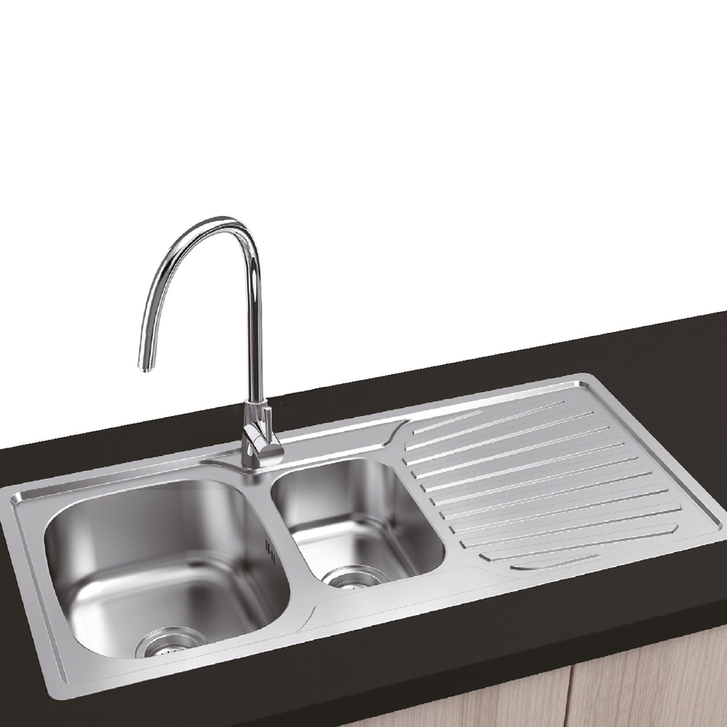 Banca de Cozinha FLORENCIA Cromada 100x48cm - 8435568705807