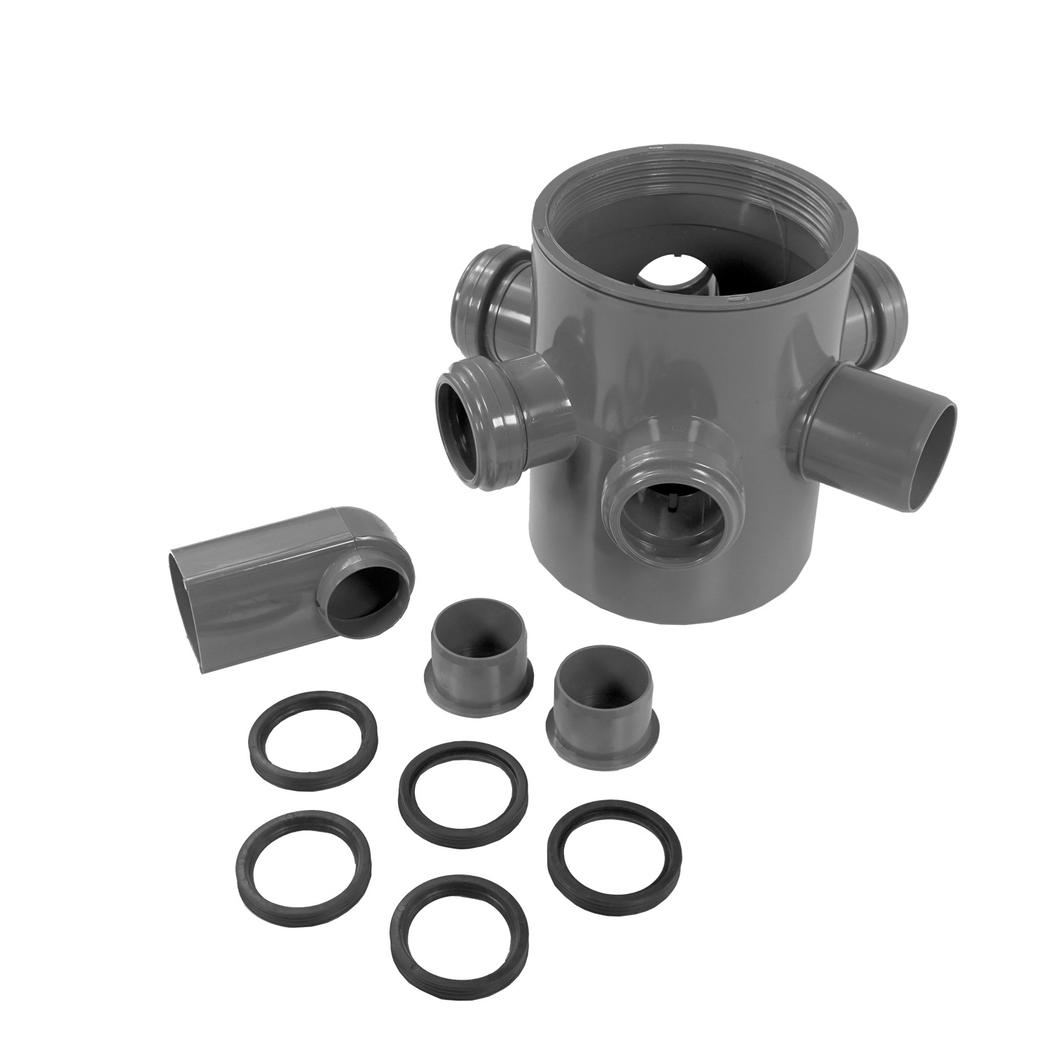 Sifão Pavimento PVC DIN 125 x 40 x 50 - 5606240059454