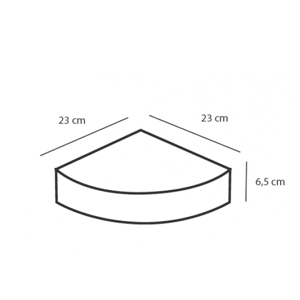 Saboneteira de Canto Cromada - AIDIA - 5606240198221