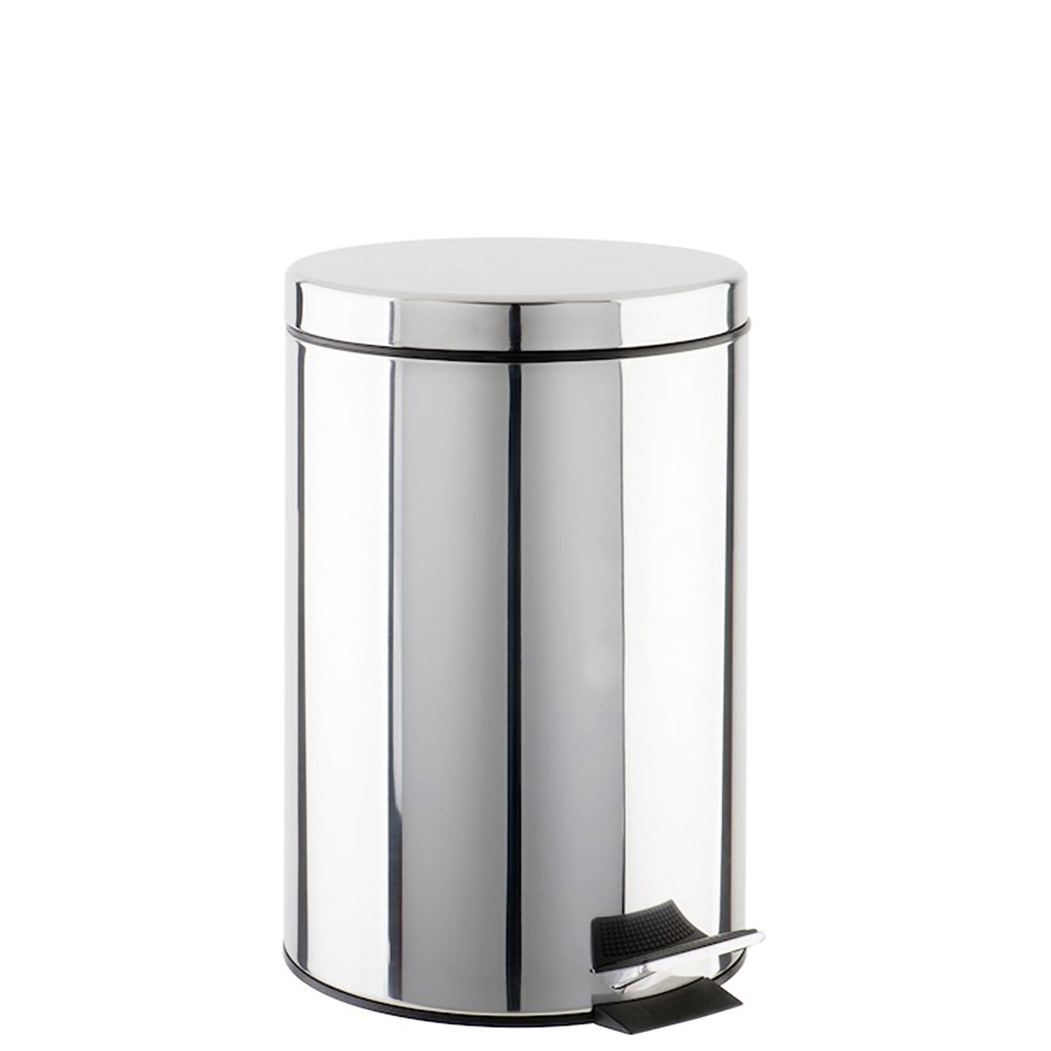 Balde de Lixo com Pedal 3L Cromado - AIDIA - 5606240198191