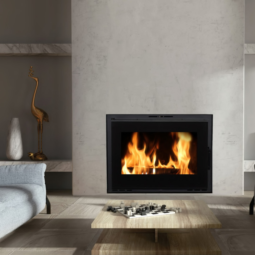 Recuperador Calor a Lenha LLAR XL VITRUS 17.12 Kw - METLOR - 5606240223046