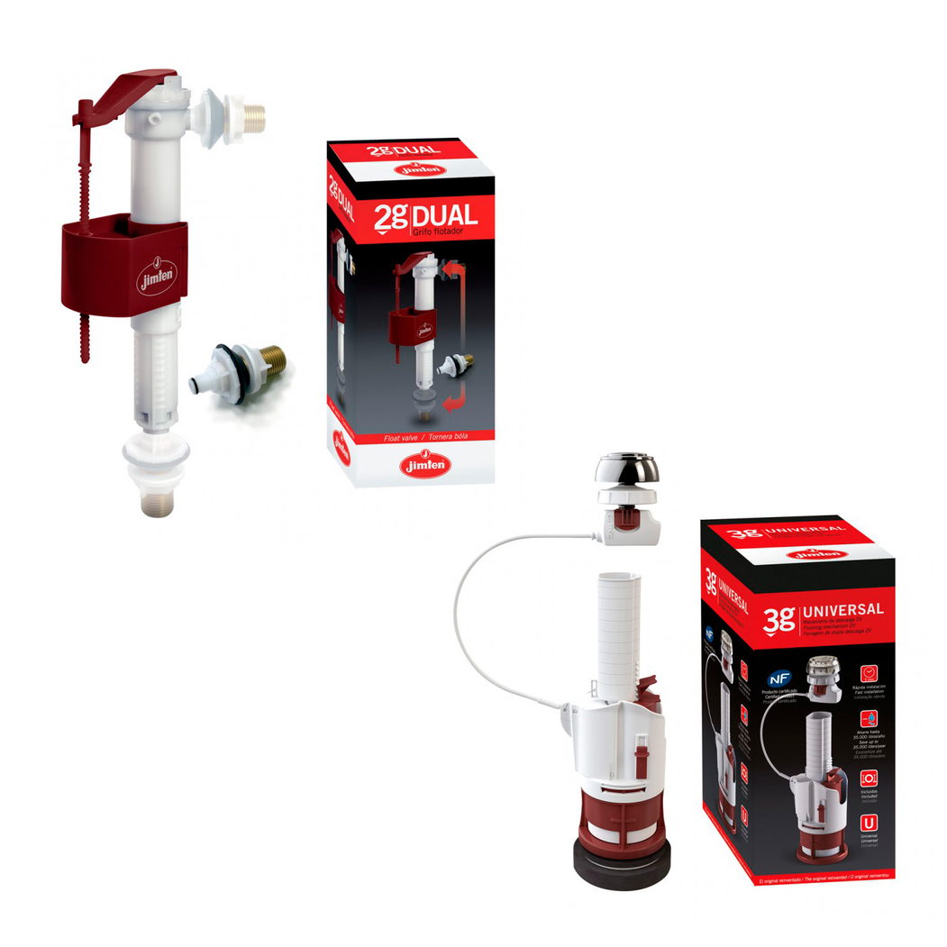 Kit Mecanismo de Descarga + Torneira de Bóia - JIMTEN - 5606240226771