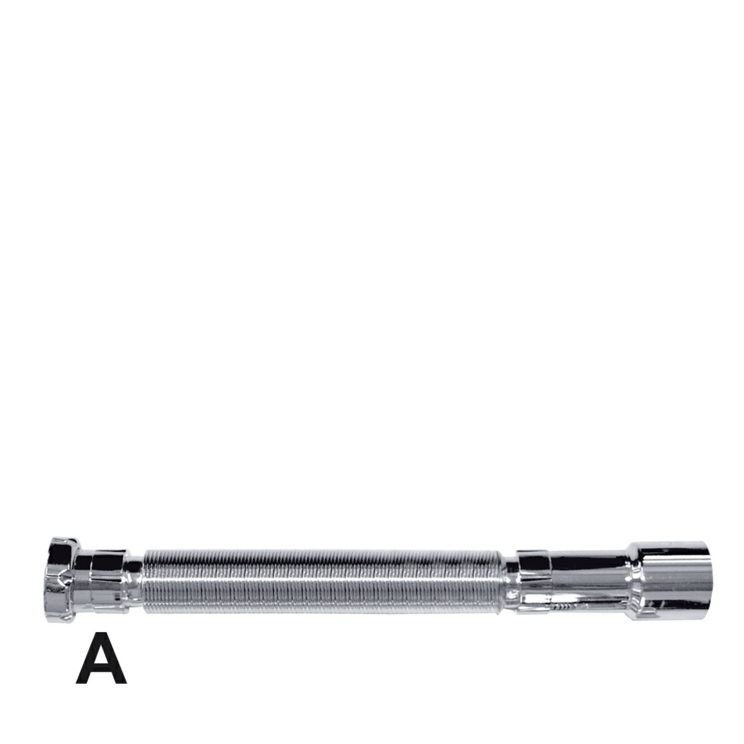 Tubo Flexível Cromado c/ Vedação Plana 1 ¼