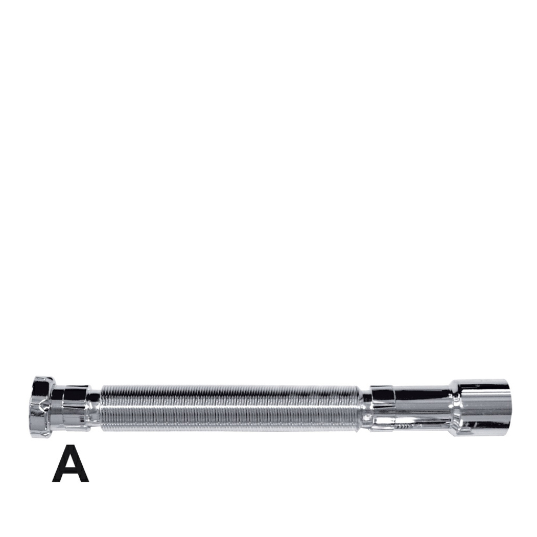 Tubo Flexível Cromado c/ Vedação Cónica 1 ¼