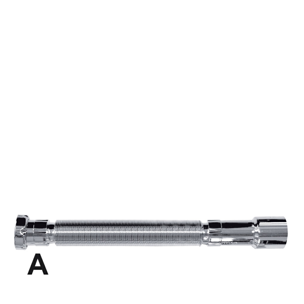 Tubo Flexível Cromado c/ Vedação Cónica - JIMTEN - 8426621012406