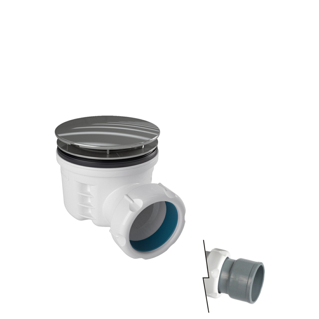 Válvula Base Duche c/ Tampa ABS Cromado - JIMTEN - 8426621168936