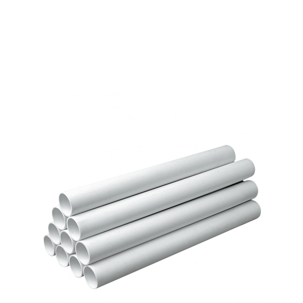 Tubo Liso em PP Branco Não Colável ø32x4m - JIMTEN - 8426621220320