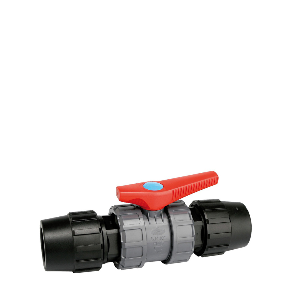 Válvula de Esfera p/ União Tubo PE 20 - JIMTEN - 8426621522813