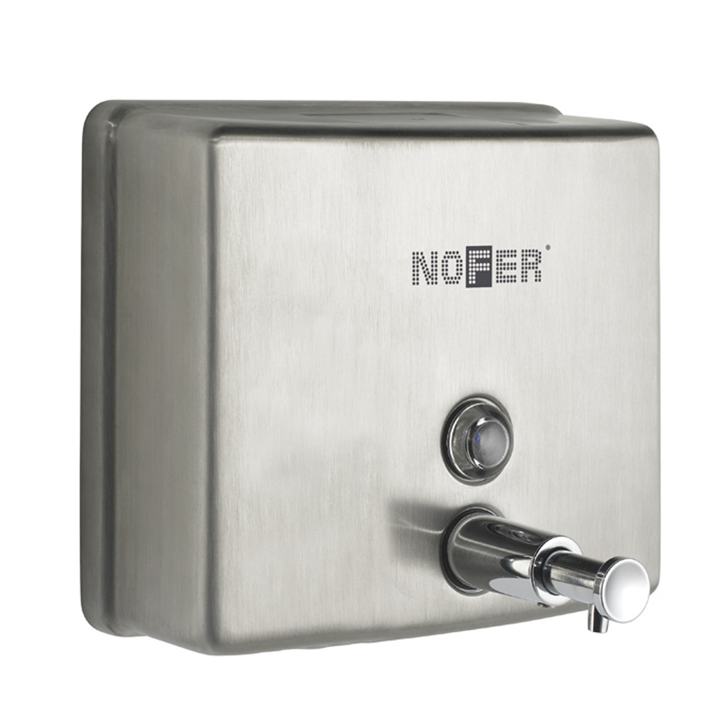 Dispensador de Sabão Inox Mate - NOFER - 8435368801396
